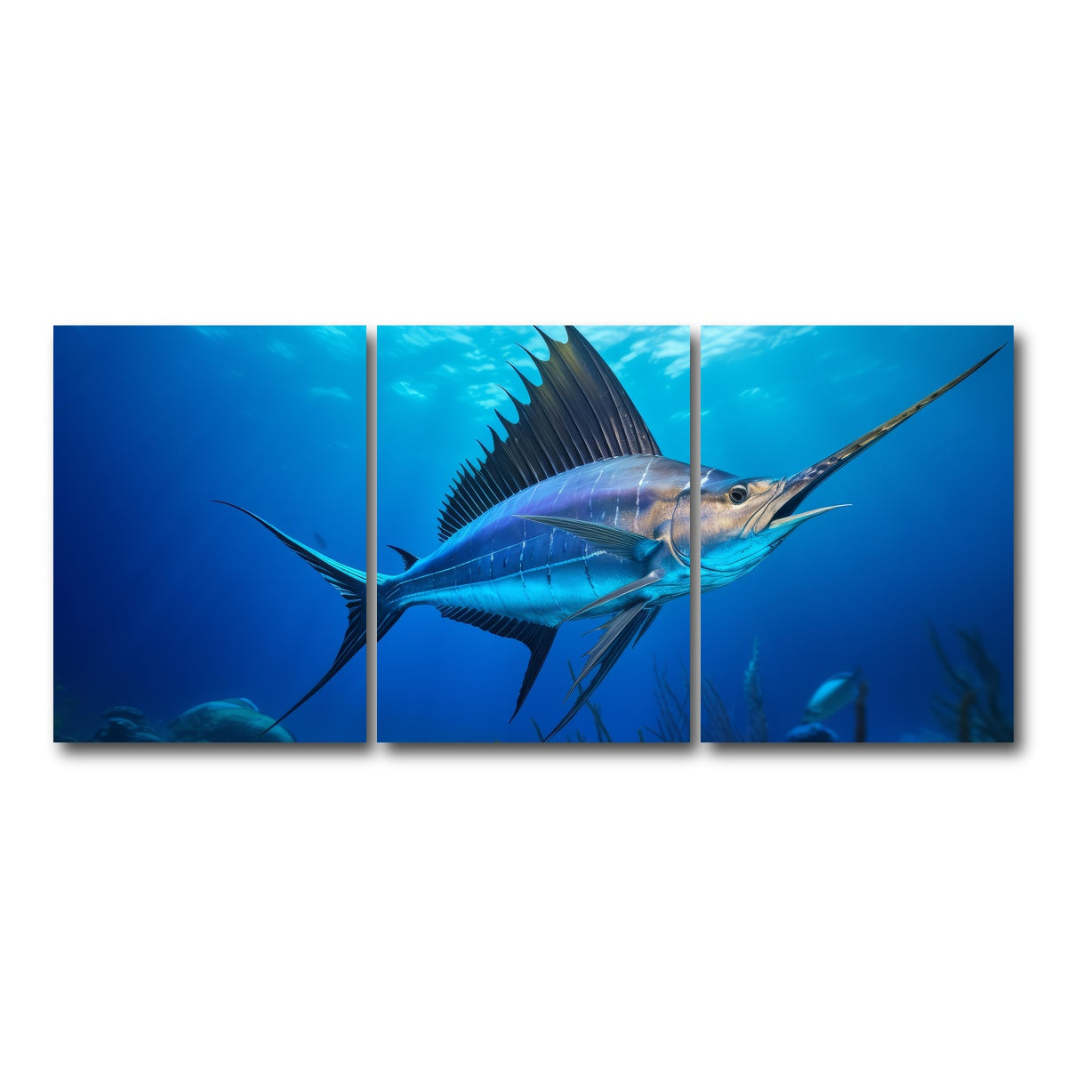 AUTO-MOCKUP WHITE | Swordfish | 3 Piece | Gallery Wrap Canvas | group=18x24