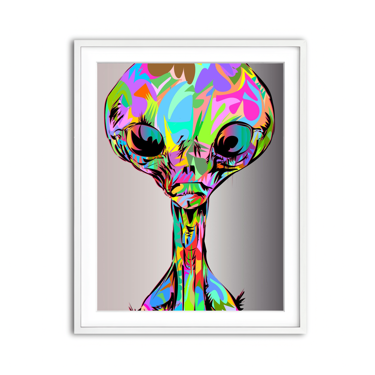 Framed Print 3x4 White