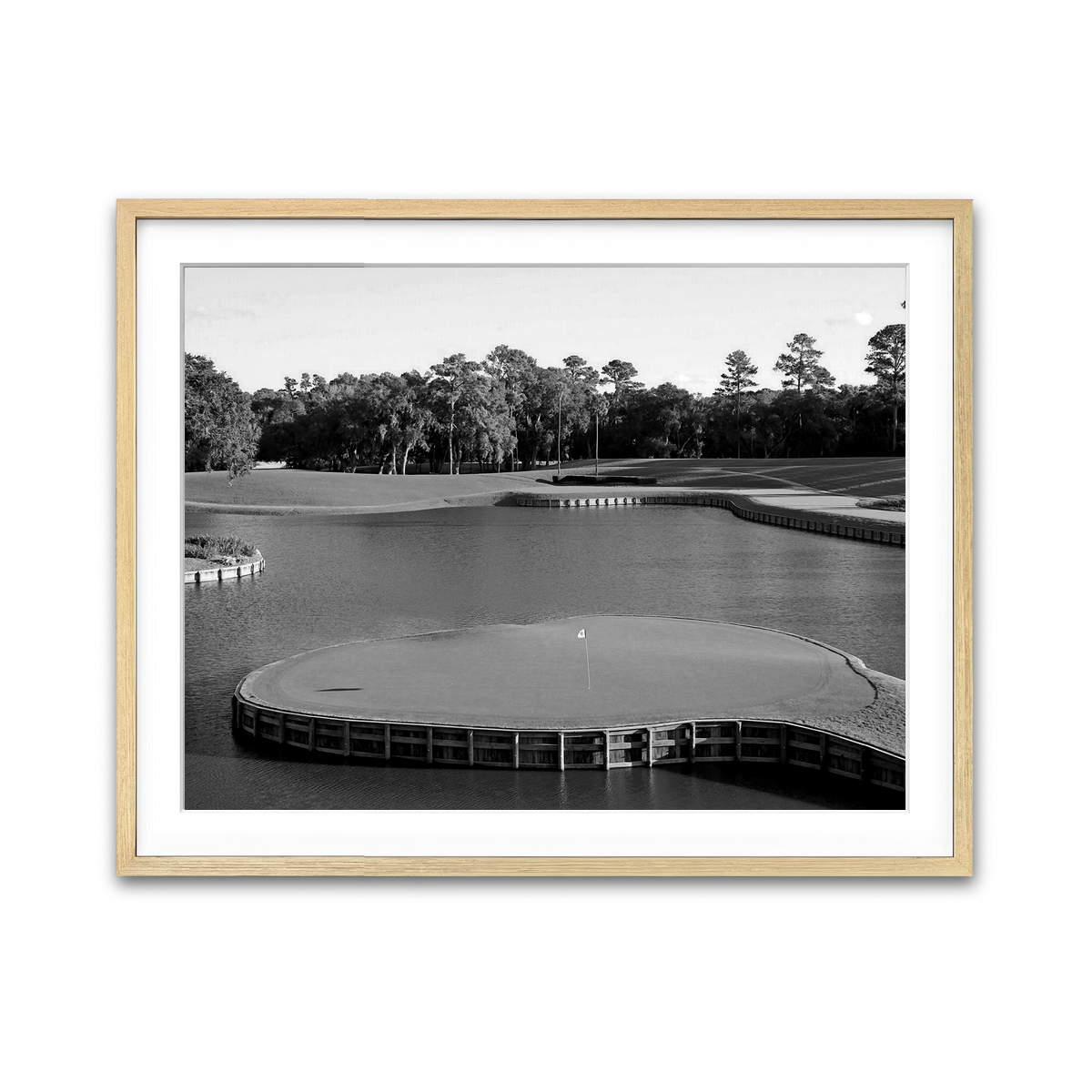 AUTO-MOCKUP WHITE | TPC Sawgrass Grayscale | 1 Piece | Natural Framed Print | group=4x3