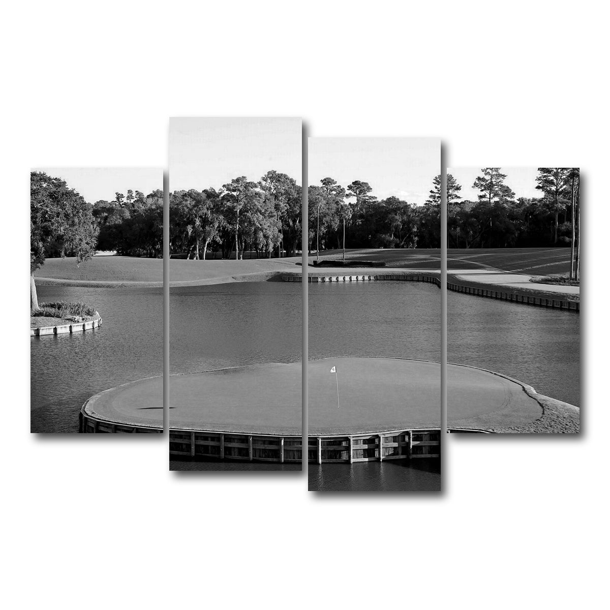 AUTO-MOCKUP WHITE | TPC Sawgrass Grayscale | 4 Piece | Gallery Wrap Canvas | group=4_short