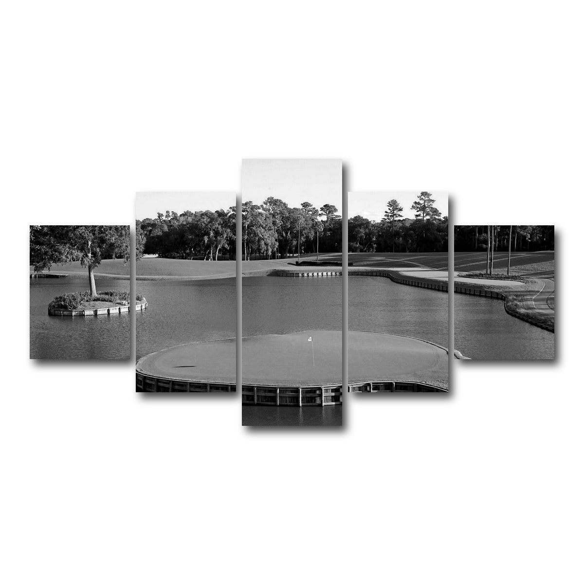 AUTO-MOCKUP WHITE | TPC Sawgrass Grayscale | 5 Piece | Gallery Wrap Canvas | group=5_short