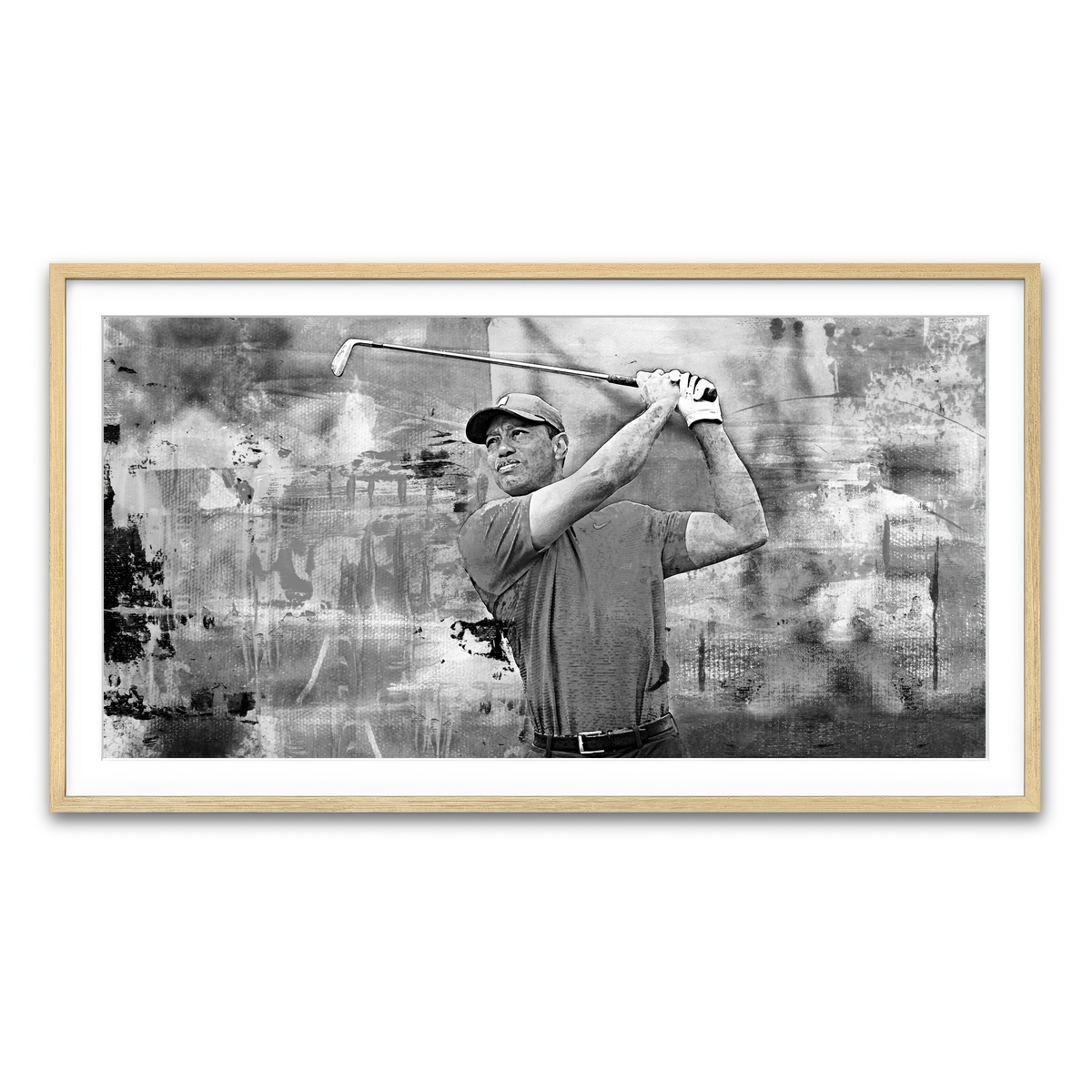 AUTO-MOCKUP WHITE | TW Grayscale | 1 Piece | Natural Framed Print | group=2x1