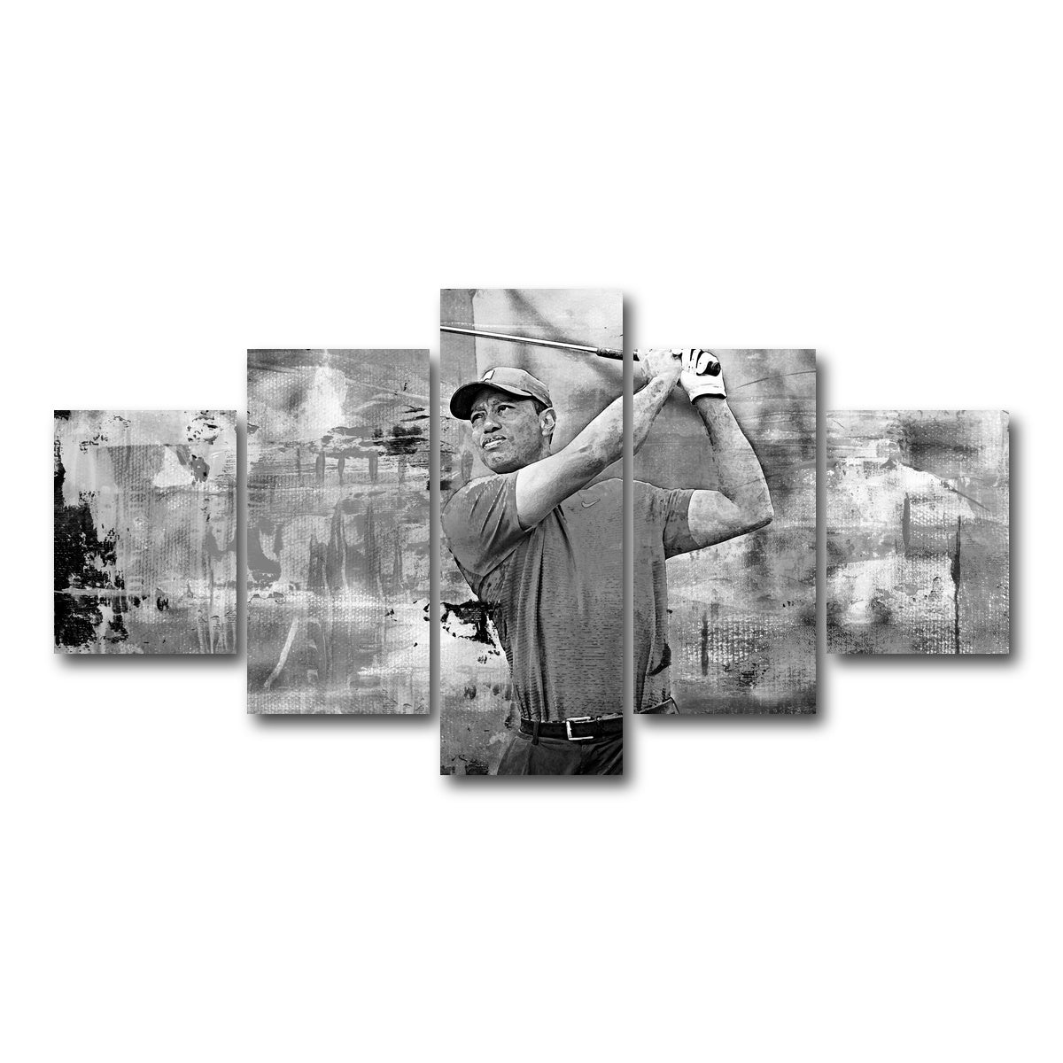 AUTO-MOCKUP WHITE | TW Grayscale | 5 Piece | Gallery Wrap Canvas | group=5_short