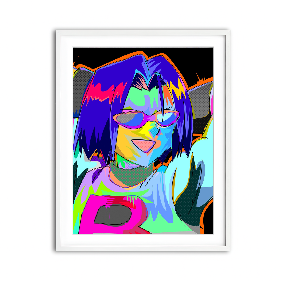 Framed Print 3x4 White