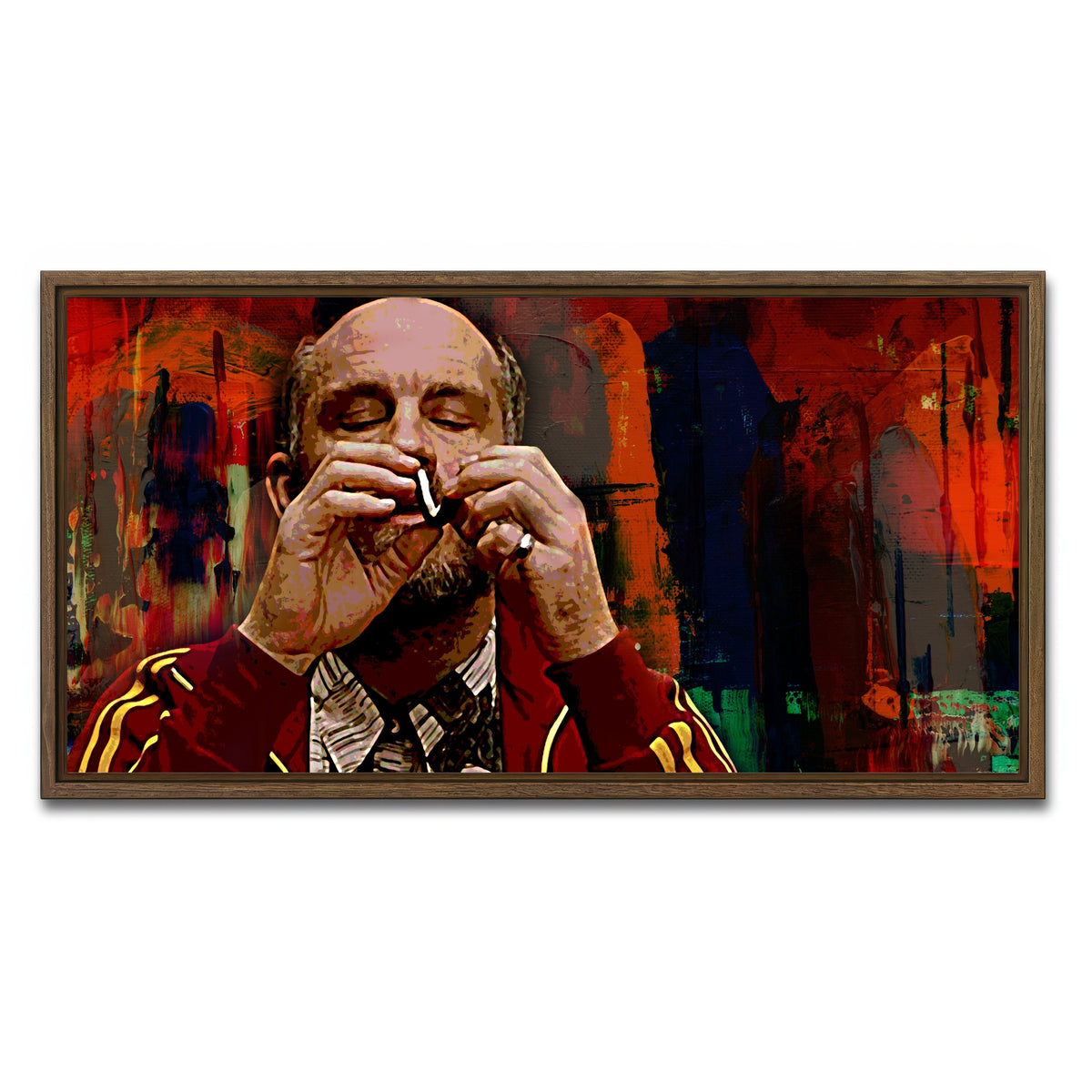 AUTO-MOCKUP WHITE | Teddy KGB | 1 Piece | Walnut Framed Canvas | group=2x1