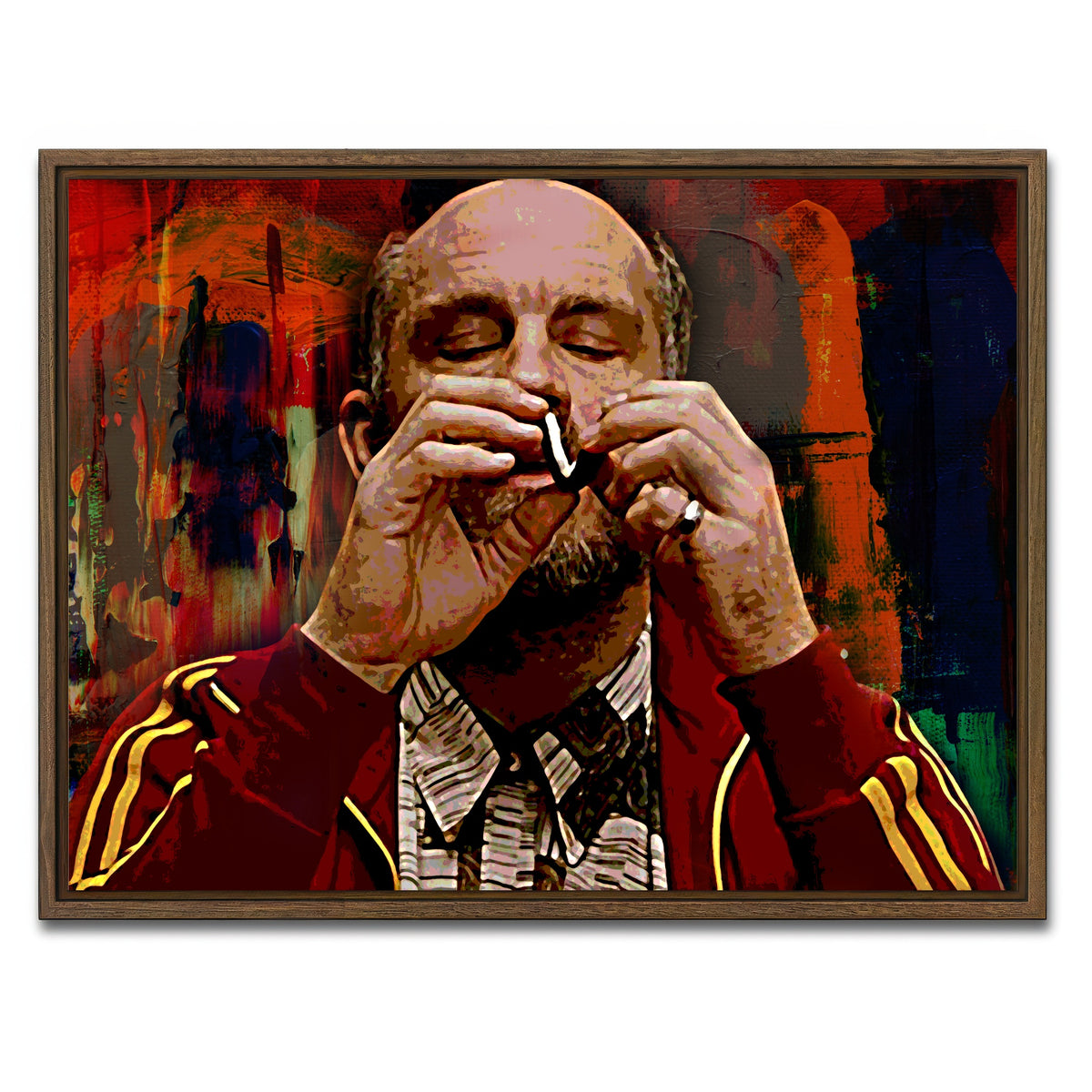 AUTO-MOCKUP WHITE | Teddy KGB | 1 Piece | Walnut Framed Canvas | group=4x3