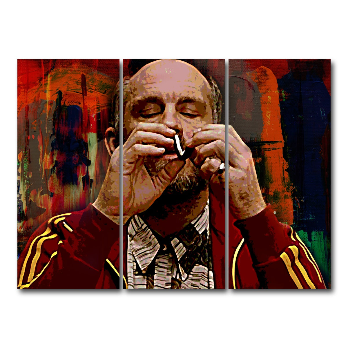 AUTO-MOCKUP WHITE | Teddy KGB | 3 Piece | Gallery Wrap Canvas | group=8x18