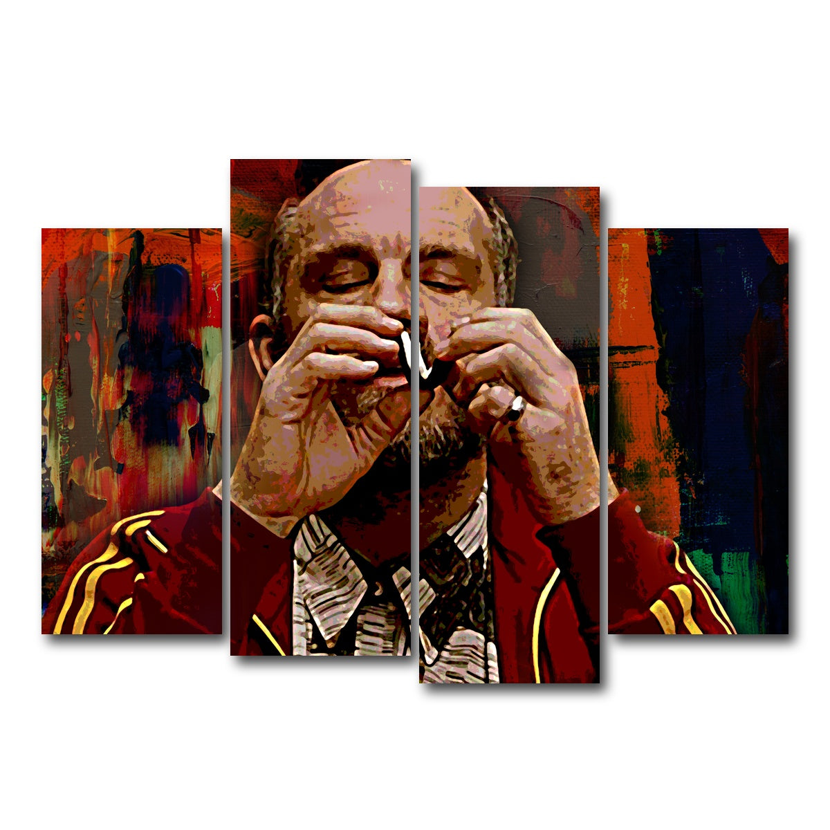 AUTO-MOCKUP WHITE | Teddy KGB | 4 Piece | Gallery Wrap Canvas | group=4_normal