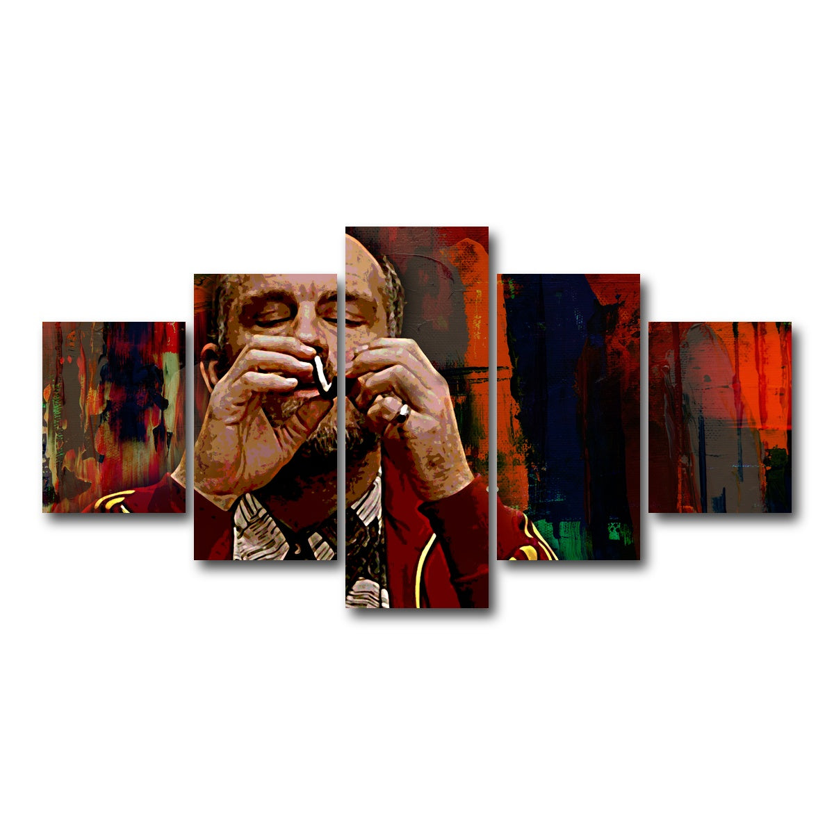 AUTO-MOCKUP WHITE | Teddy KGB | 5 Piece | Gallery Wrap Canvas | group=5_short