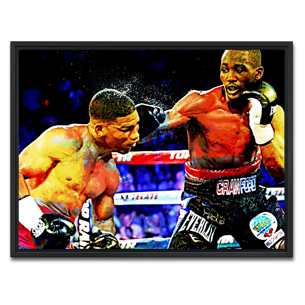 AUTO-MOCKUP WHITE | Terence Crawford | 1 Piece | Black Framed Canvas | group=4x3
