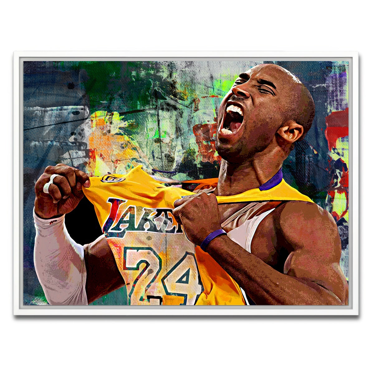 AUTO-MOCKUP WHITE | The Black Mamba Go Green | 1 Piece | White Framed Canvas | group=4x3