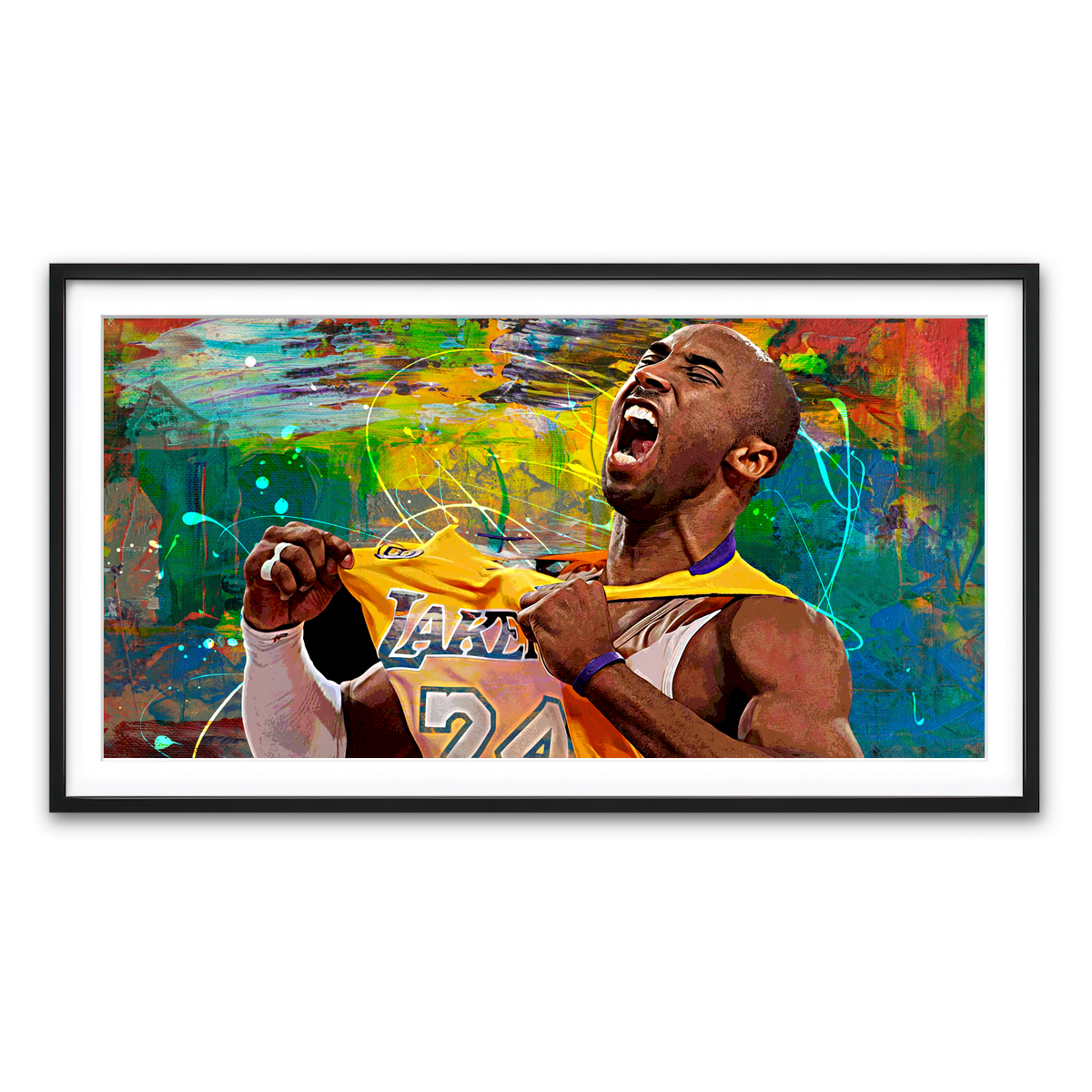 Framed Print 2x1 Black