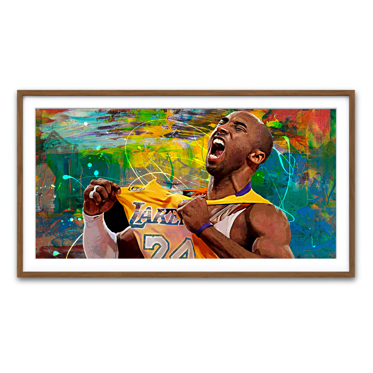 Framed Print 2x1 Walnut