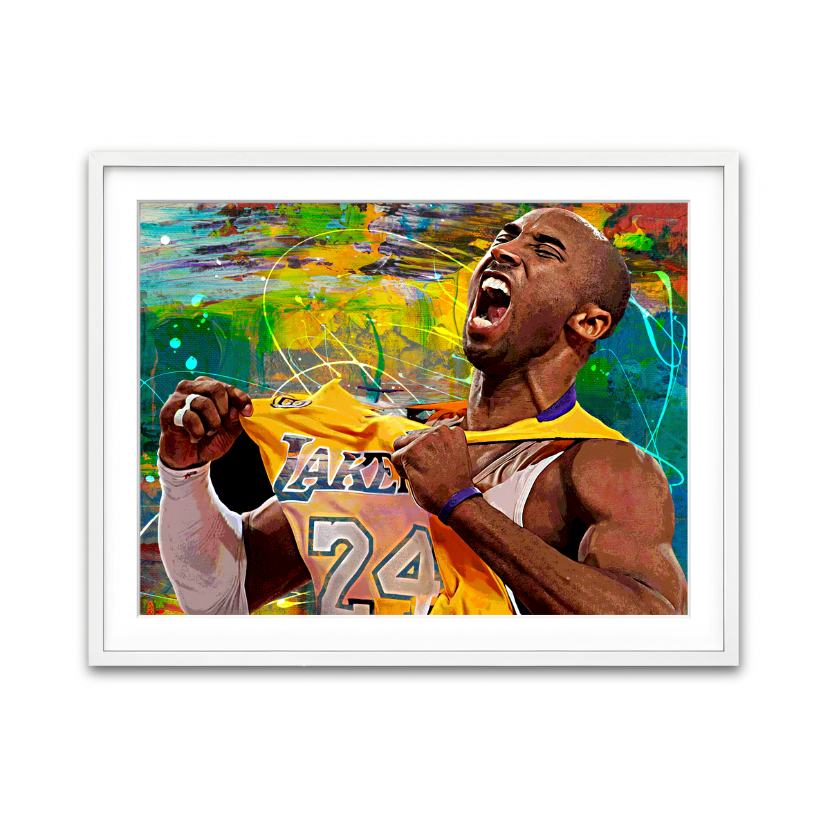 Framed Print 4x3 White