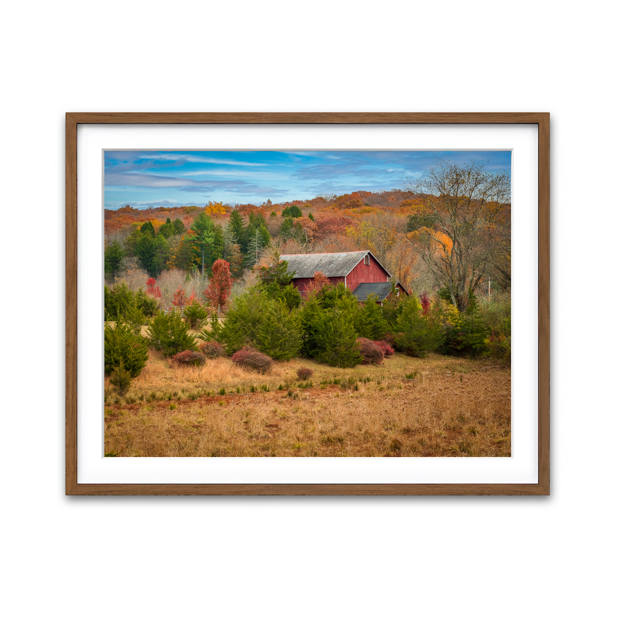 Framed Print 4x3 Walnut