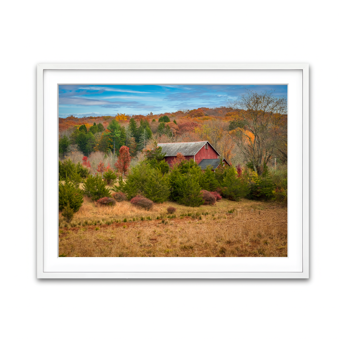 Framed Print 4x3 White