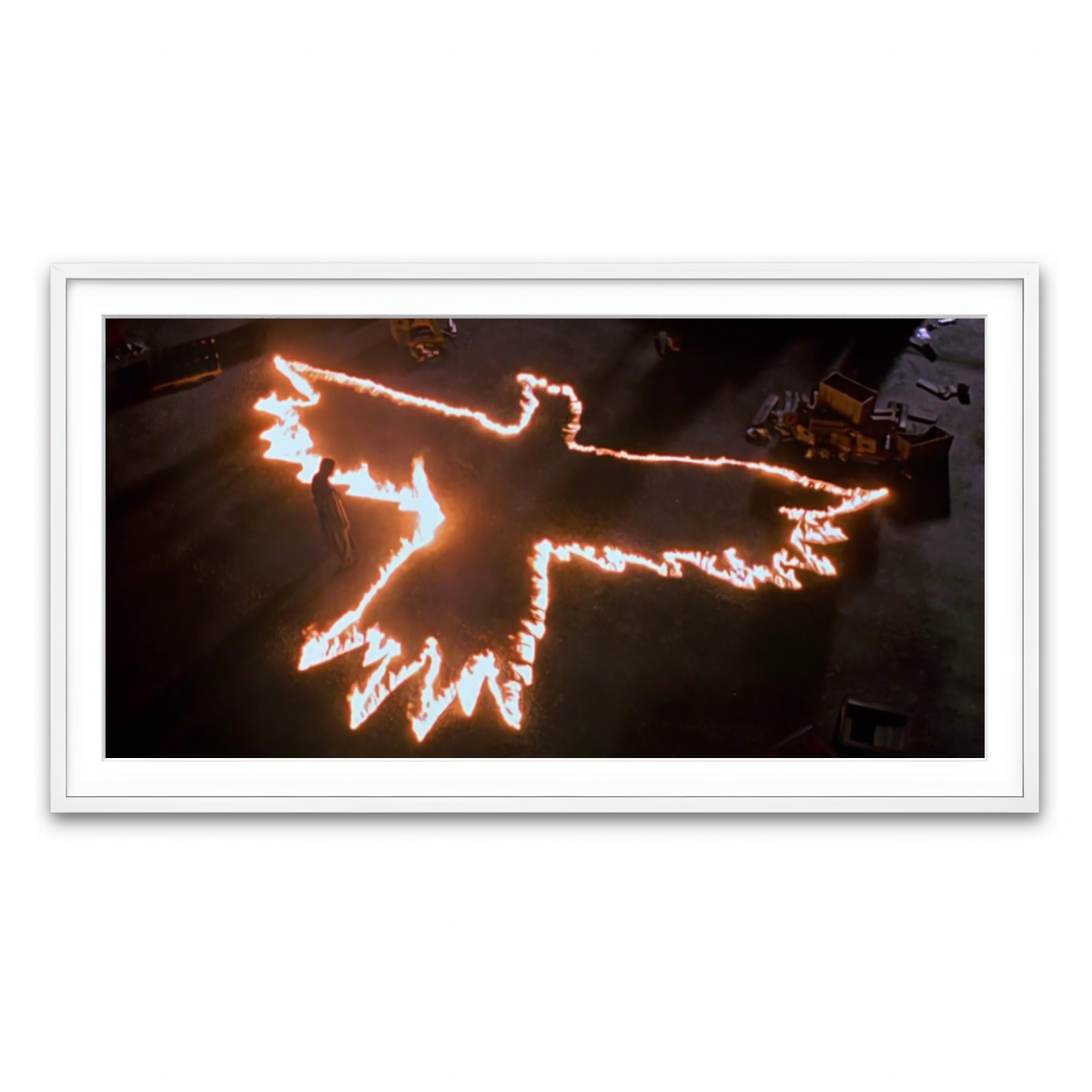 Framed Print 2x1 White