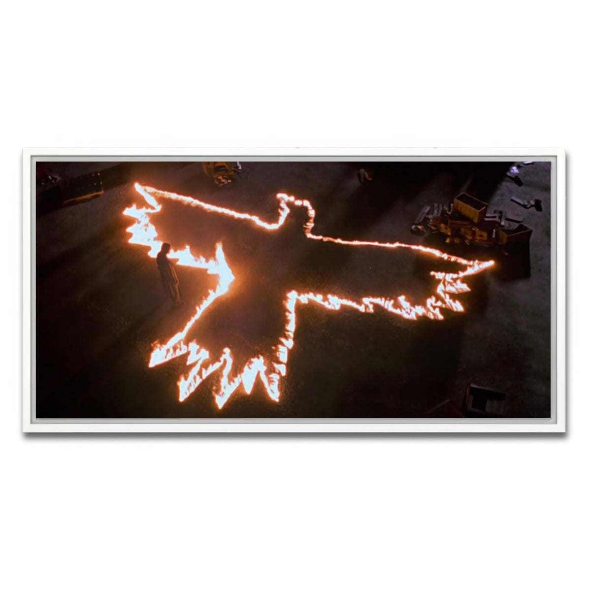 AUTO-MOCKUP WHITE | The Crow Fire | 1 Piece | White Framed Canvas | group=2x1