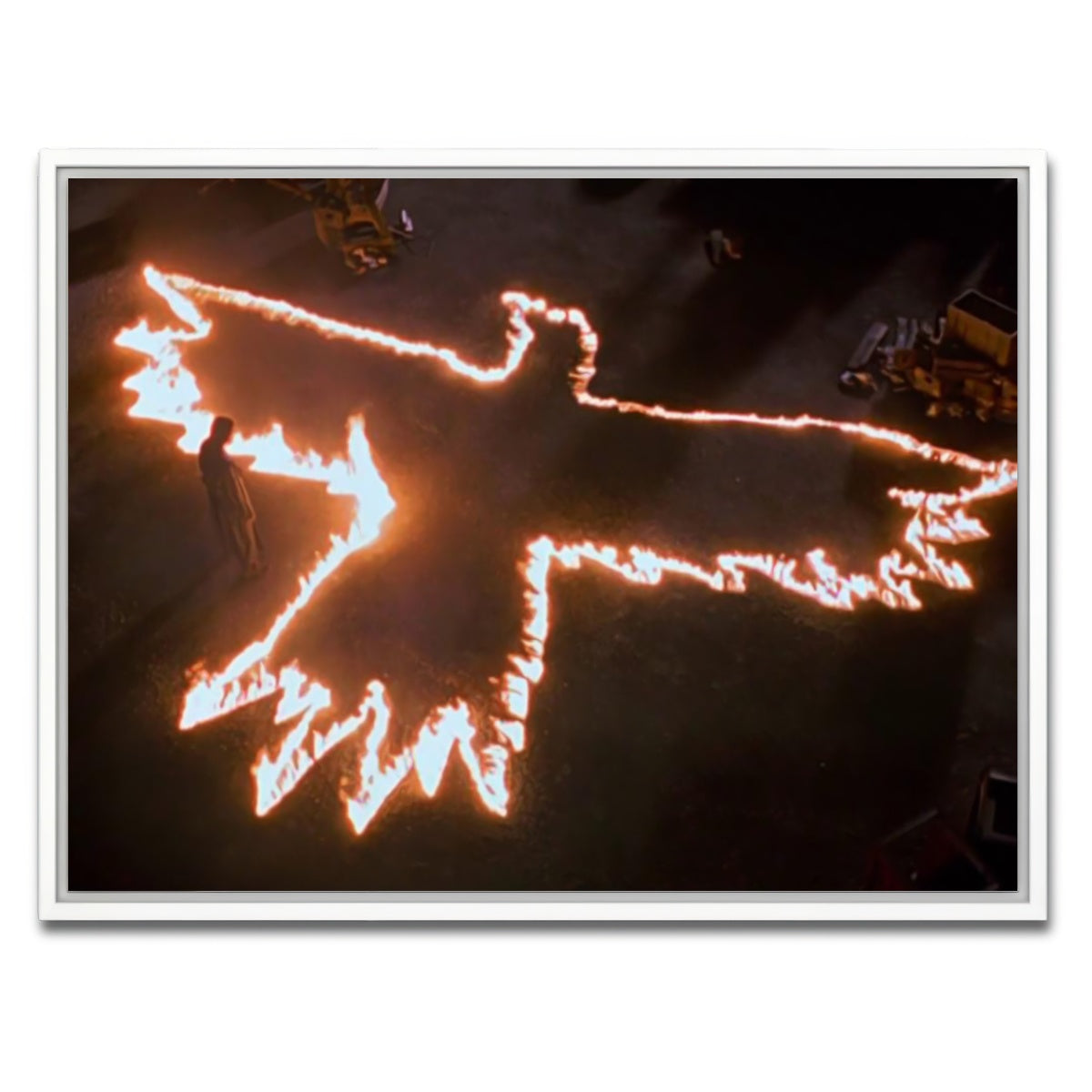 AUTO-MOCKUP WHITE | The Crow Fire | 1 Piece | White Framed Canvas | group=4x3