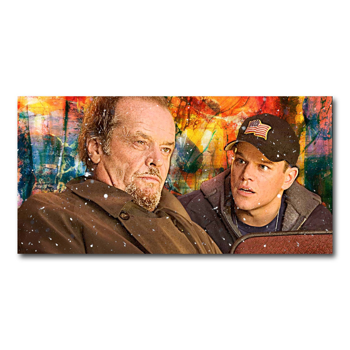AUTO-MOCKUP WHITE | The Departed - Costello & Colin | 1 Piece | Gallery Wrap Canvas | group=2x1