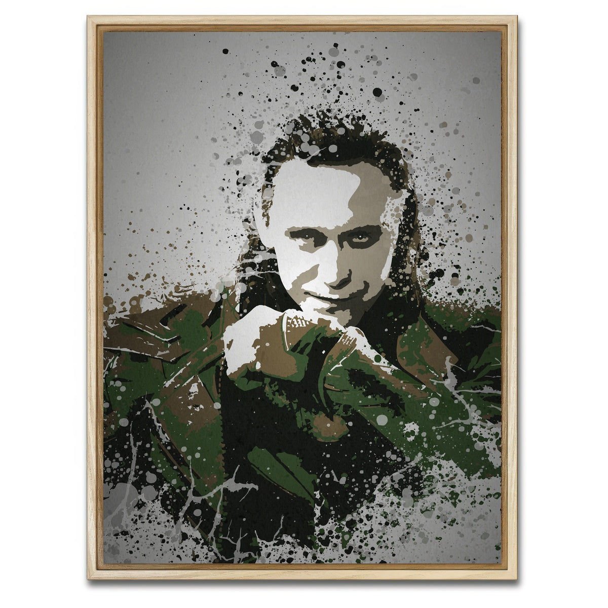 AUTO-MOCKUP WHITE | The God of Mischief | 1 Piece | Natural Framed Canvas | group=3x4