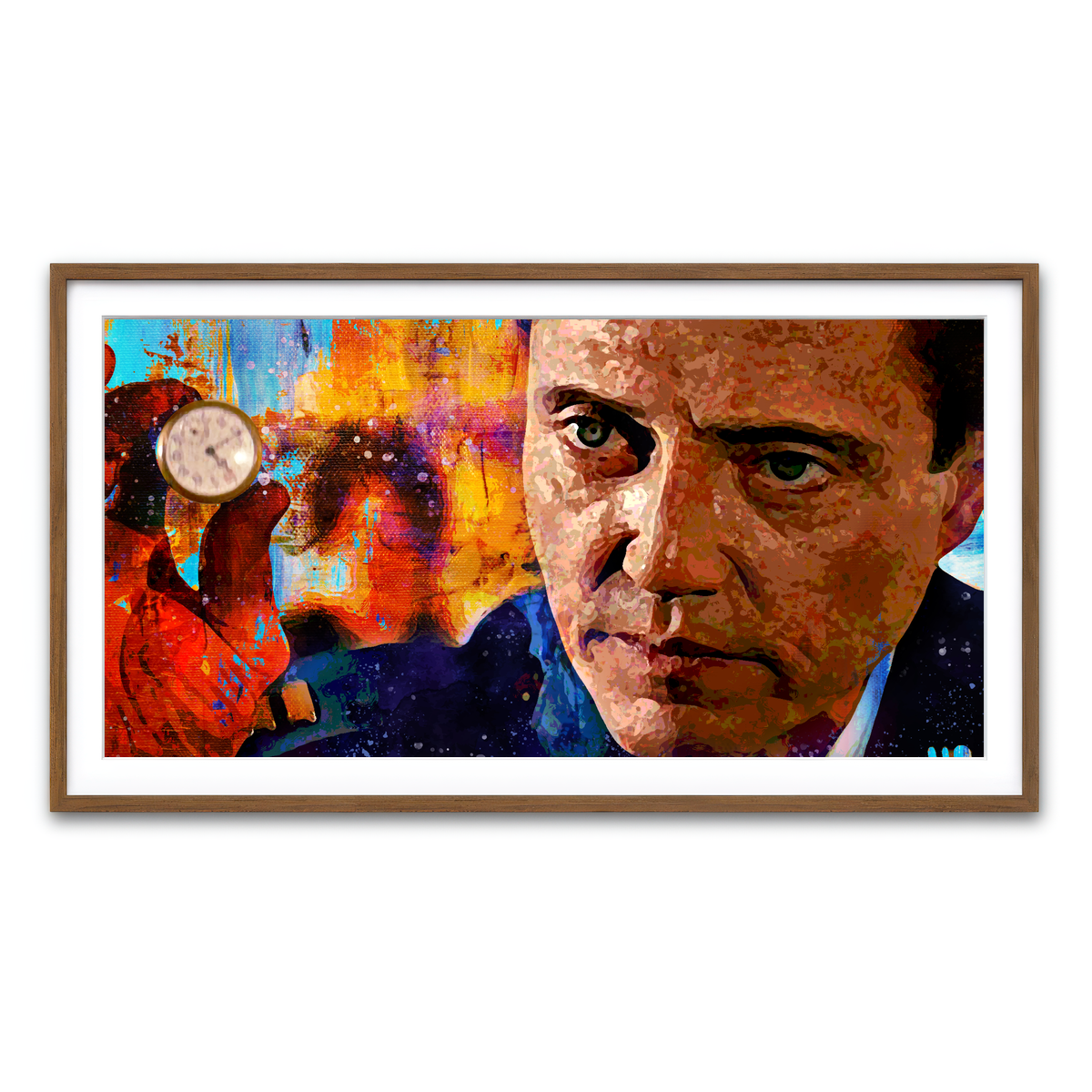 Framed Print 2x1 Walnut