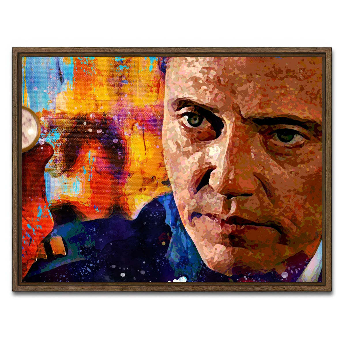 AUTO-MOCKUP WHITE | The Gold Watch | 1 Piece | Walnut Framed Canvas | group=4x3