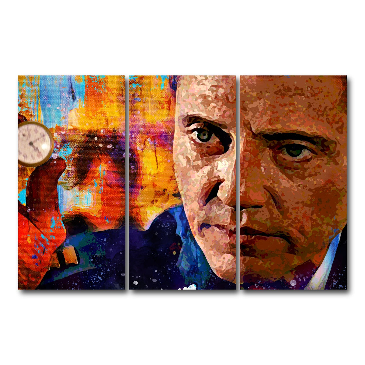 AUTO-MOCKUP WHITE | The Gold Watch | 3 Piece | Gallery Wrap Canvas | group=12x24