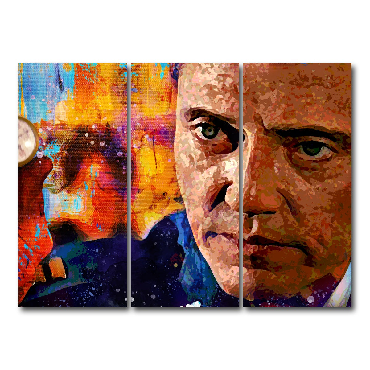 AUTO-MOCKUP WHITE | The Gold Watch | 3 Piece | Gallery Wrap Canvas | group=8x18