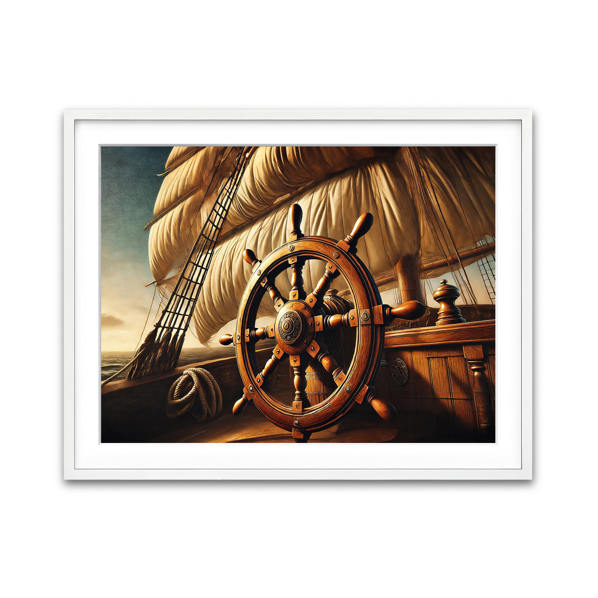 Framed Print 4x3 White
