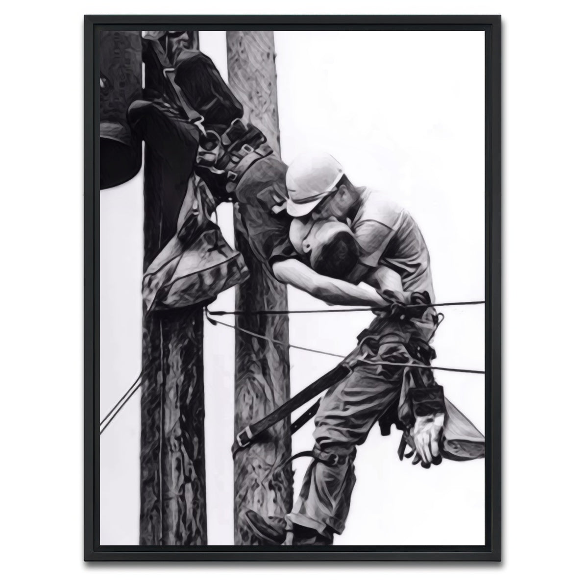 AUTO-MOCKUP WHITE | The Kiss of Life | 1 Piece | Black Framed Canvas | group=3x4