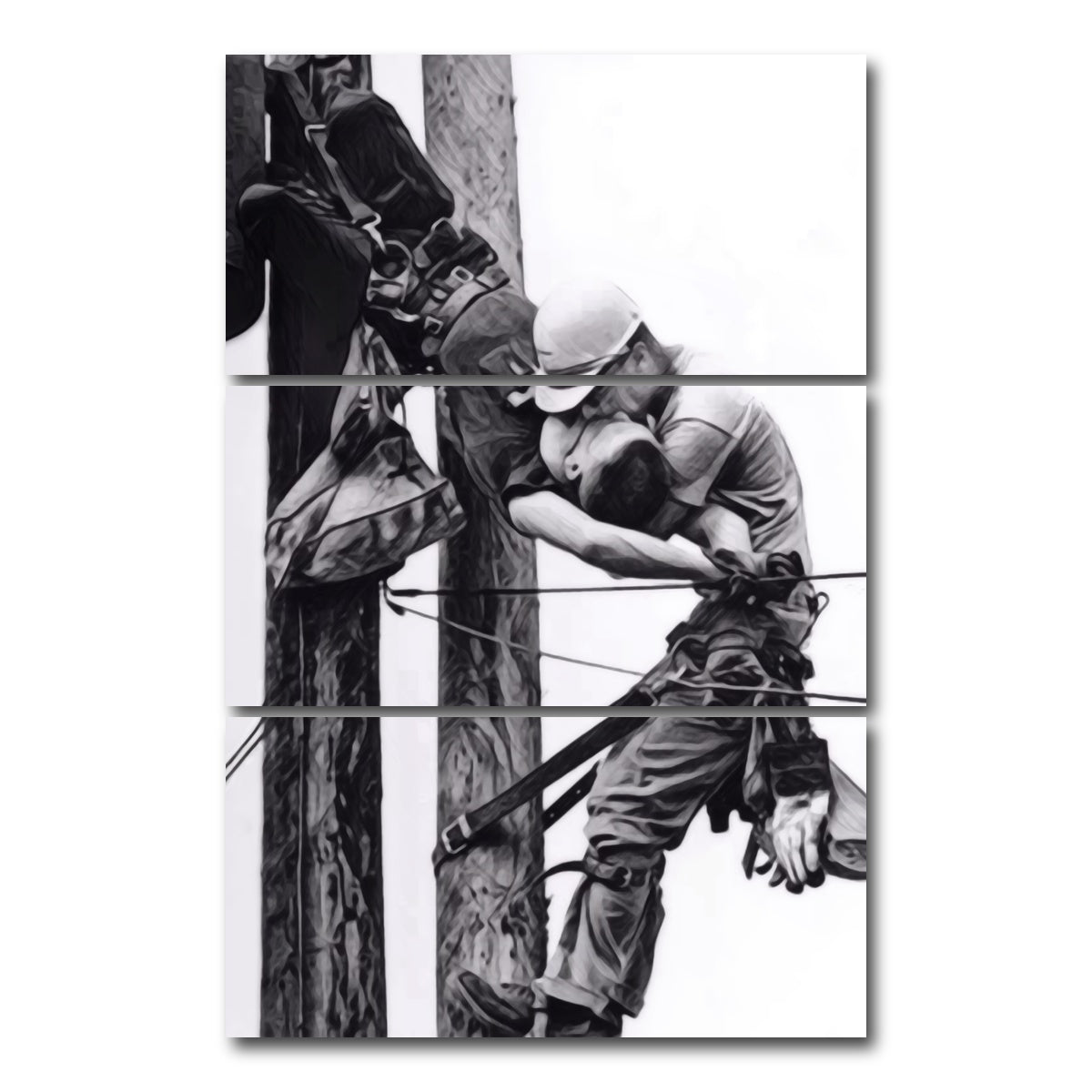 AUTO-MOCKUP WHITE | The Kiss of Life | 3 Piece | Gallery Wrap Canvas | group=12x24_stacked