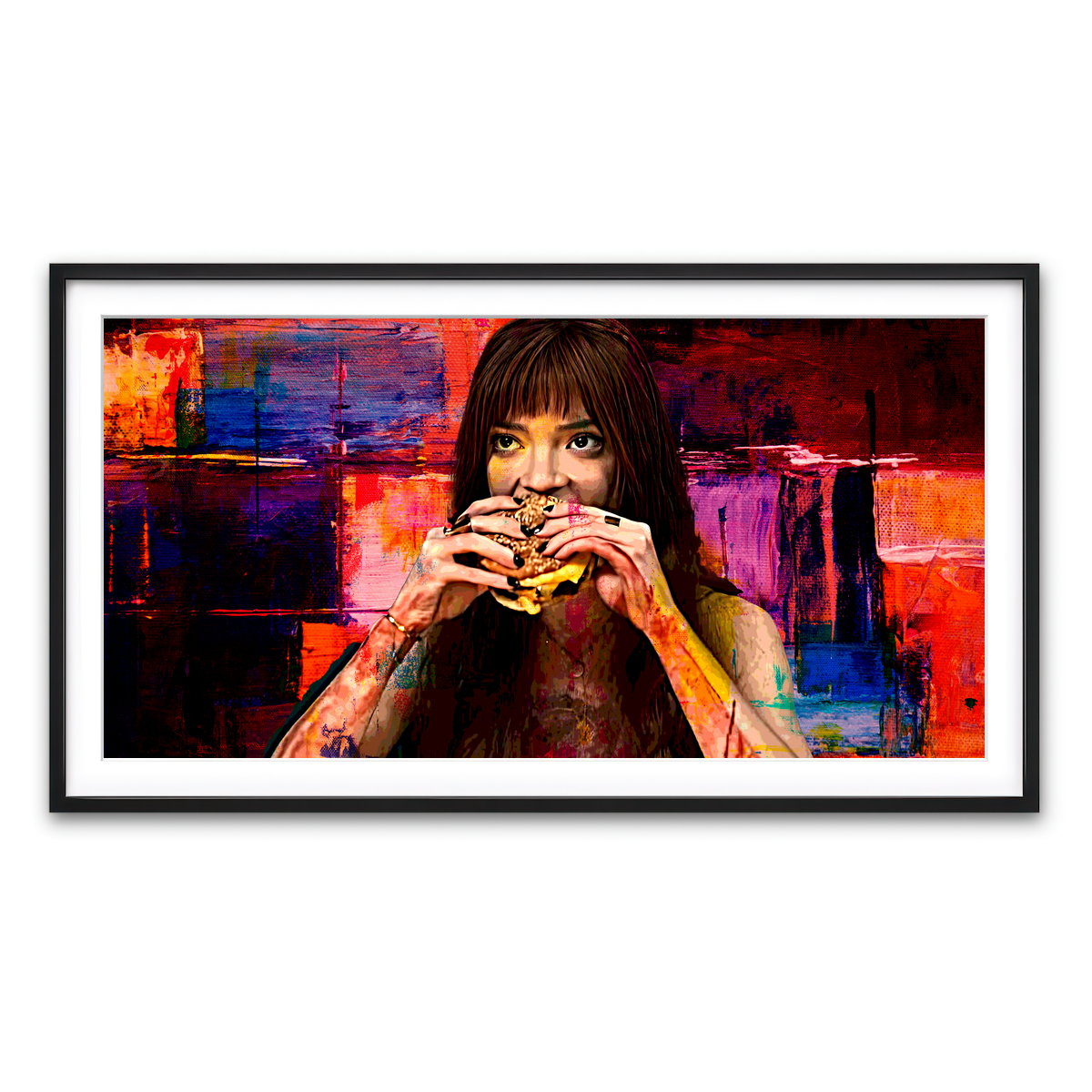Framed Print 2x1 Black