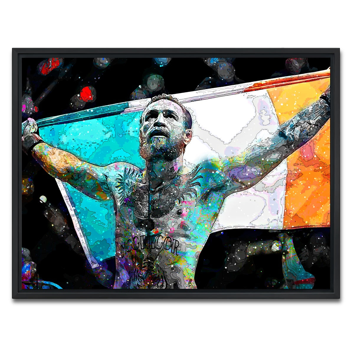 AUTO-MOCKUP WHITE | The Notorious | 1 Piece | Black Framed Canvas | group=4x3