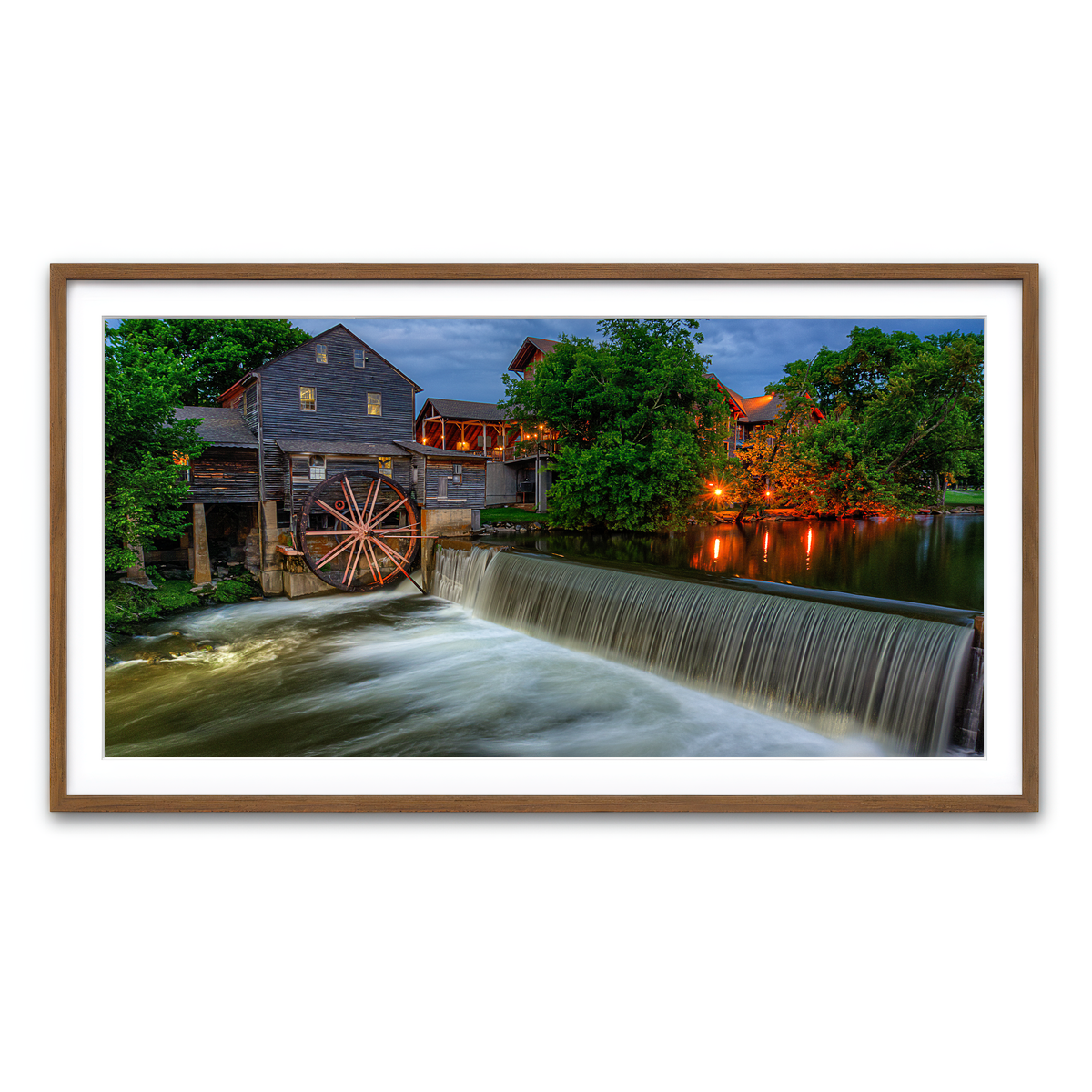 Framed Print 2x1 Walnut