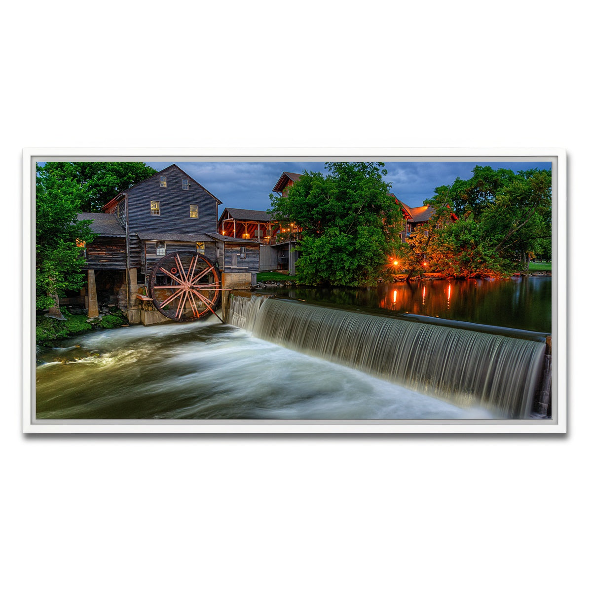 AUTO-MOCKUP WHITE | The Old Mill | 1 Piece | White Framed Canvas | group=2x1