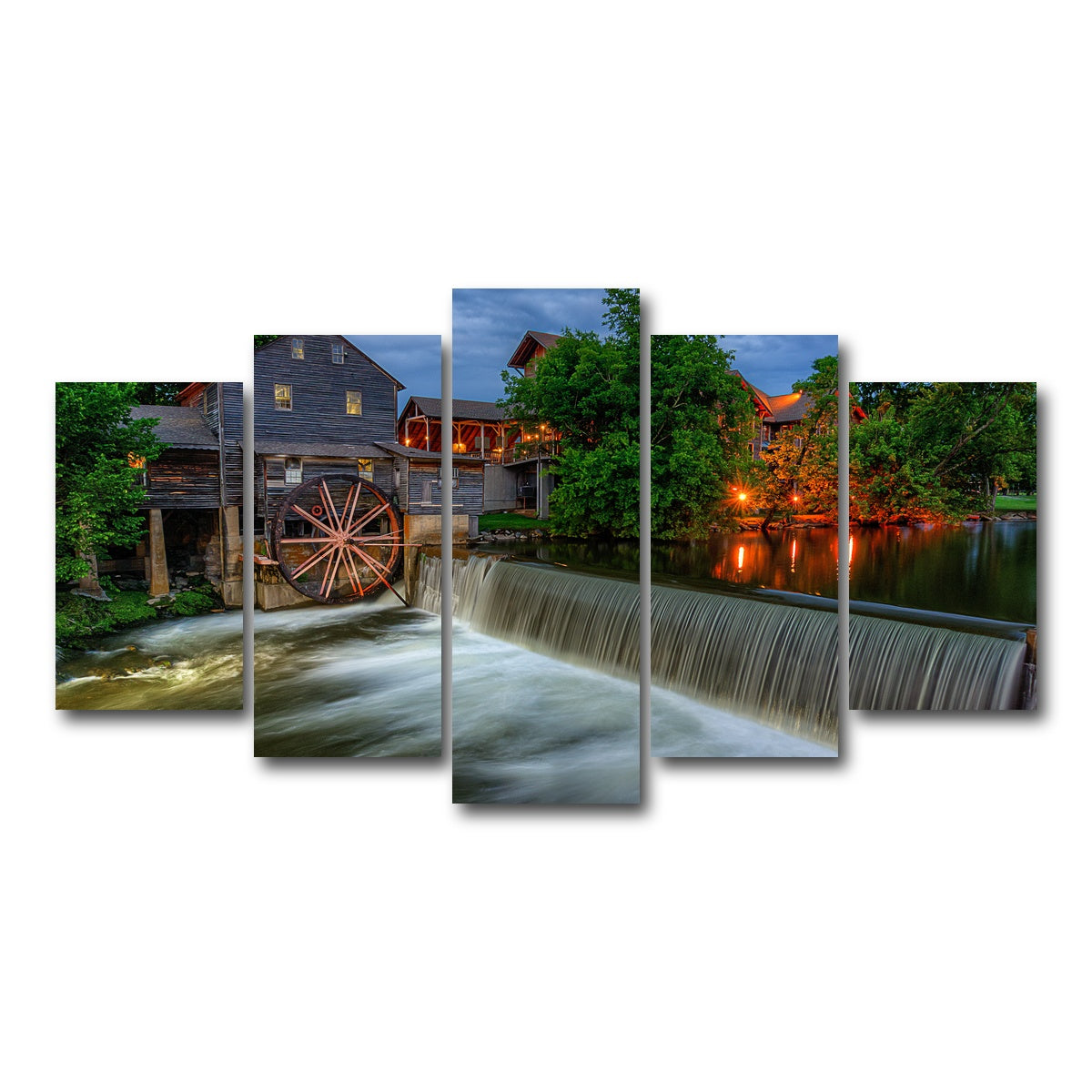 AUTO-MOCKUP WHITE | The Old Mill | 5 Piece | Gallery Wrap Canvas | group=5_normal