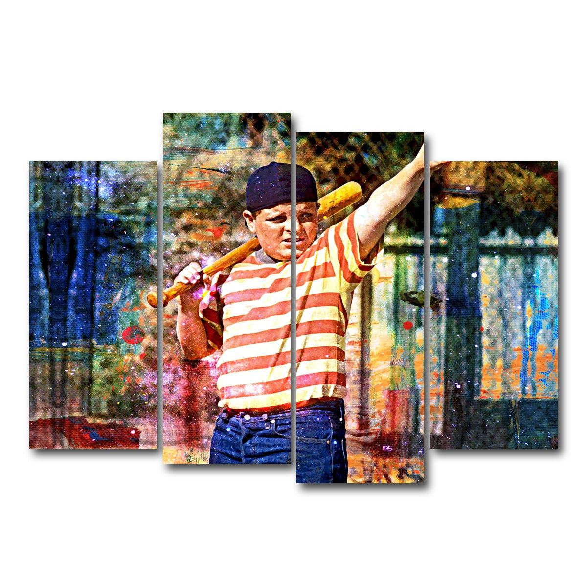 AUTO-MOCKUP WHITE | The Sandlot | 4 Piece | Gallery Wrapped | group=4_normal