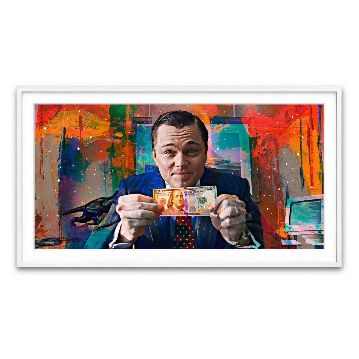 Framed Print 2x1 White