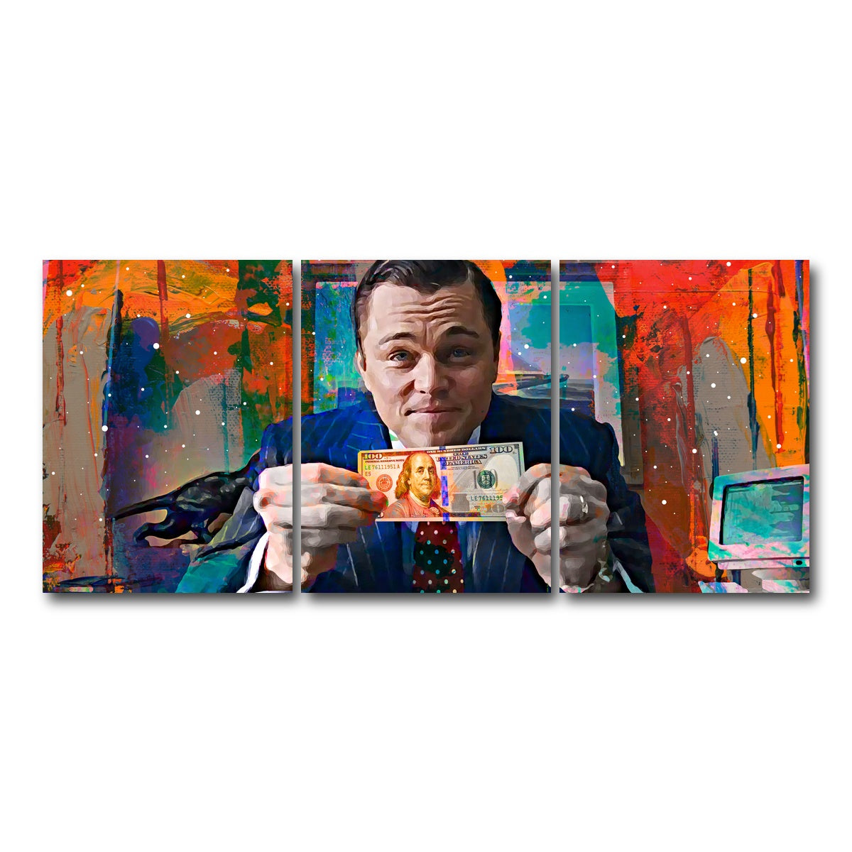 AUTO-MOCKUP WHITE | The Wolf of Wall Street | 3 Piece | Gallery Wrapped | group=18x24