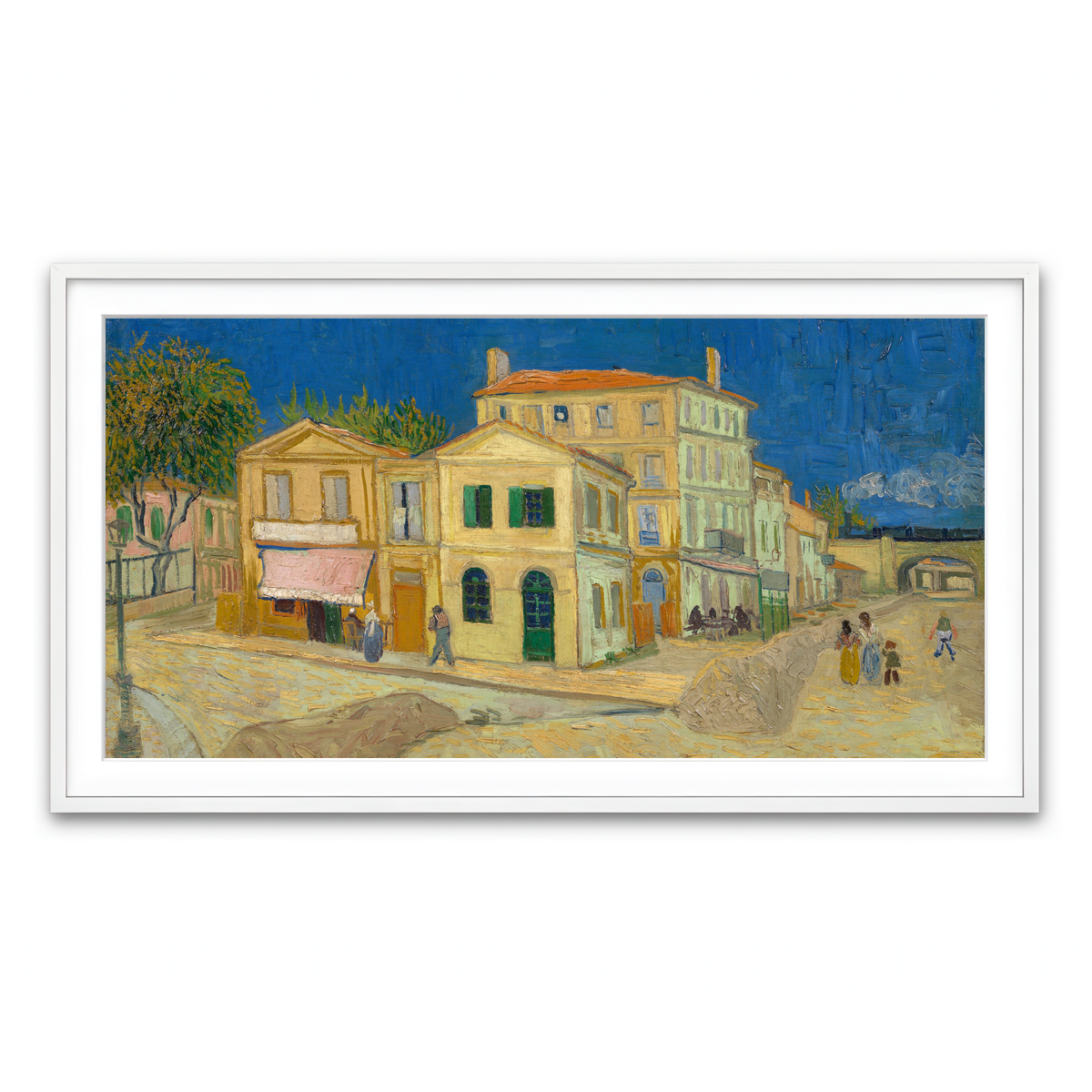 Framed Print 2x1 White