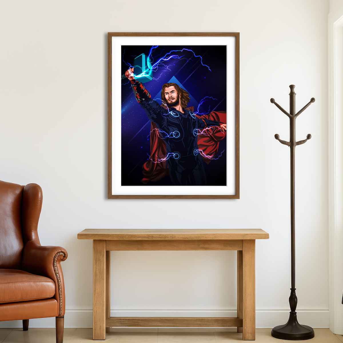 Thor with Hammer Wall Art