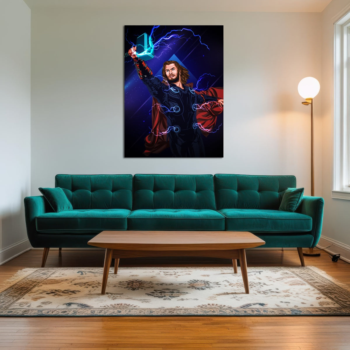 Thor with Hammer Wall Art