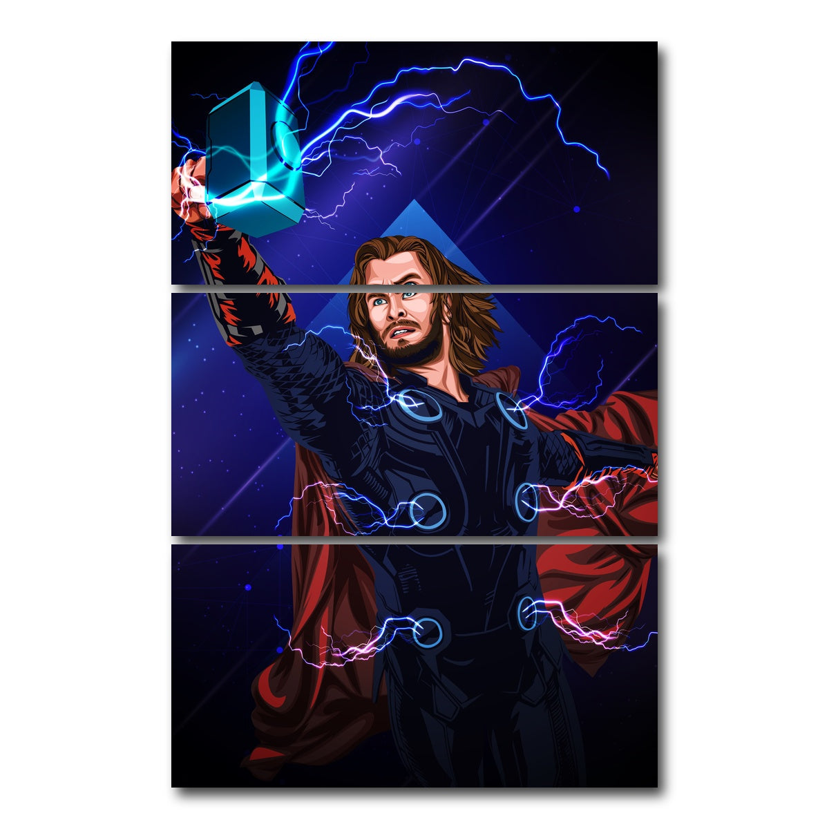 Thor with Hammer Wall Art