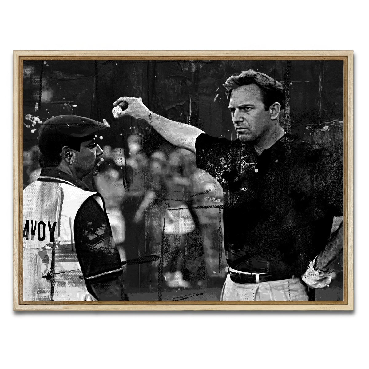 AUTO-MOCKUP WHITE | Tin Cup Final Hole Grayscale | 1 Piece | Natural Framed Canvas | group=4x3