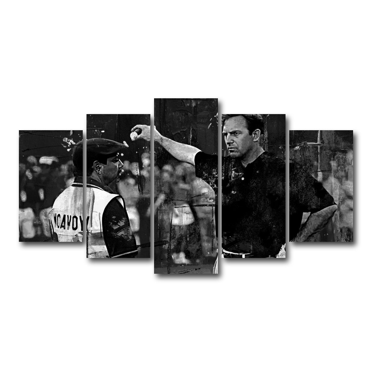 AUTO-MOCKUP WHITE | Tin Cup Final Hole Grayscale | 5 Piece | Gallery Wrap Canvas | group=5_normal