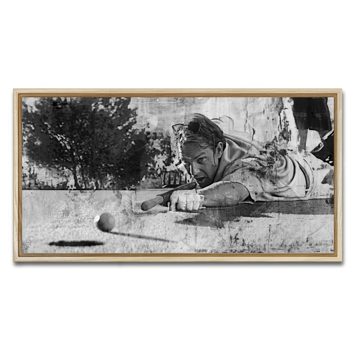 AUTO-MOCKUP WHITE | Tin Cup Grayscale | 1 Piece | Natural Framed Canvas | group=2x1