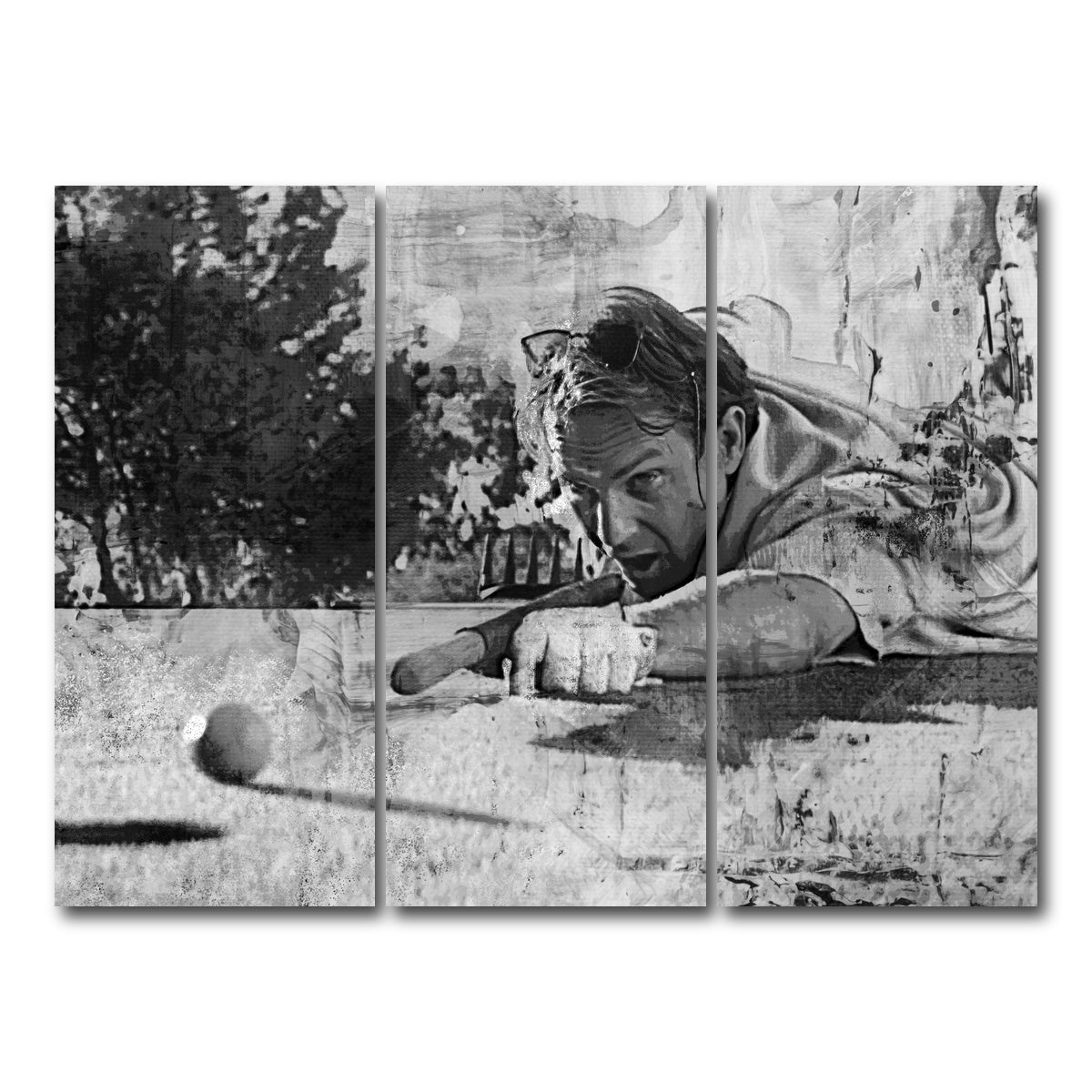 AUTO-MOCKUP WHITE | Tin Cup Grayscale | 3 Piece | Gallery Wrap Canvas | group=8x18