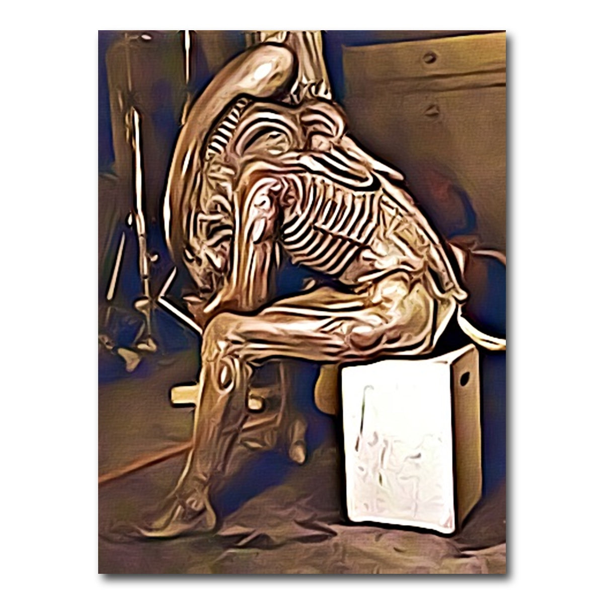 AUTO-MOCKUP WHITE | Tired Alien | 1 Piece | Gallery Wrap Canvas | group=3x4