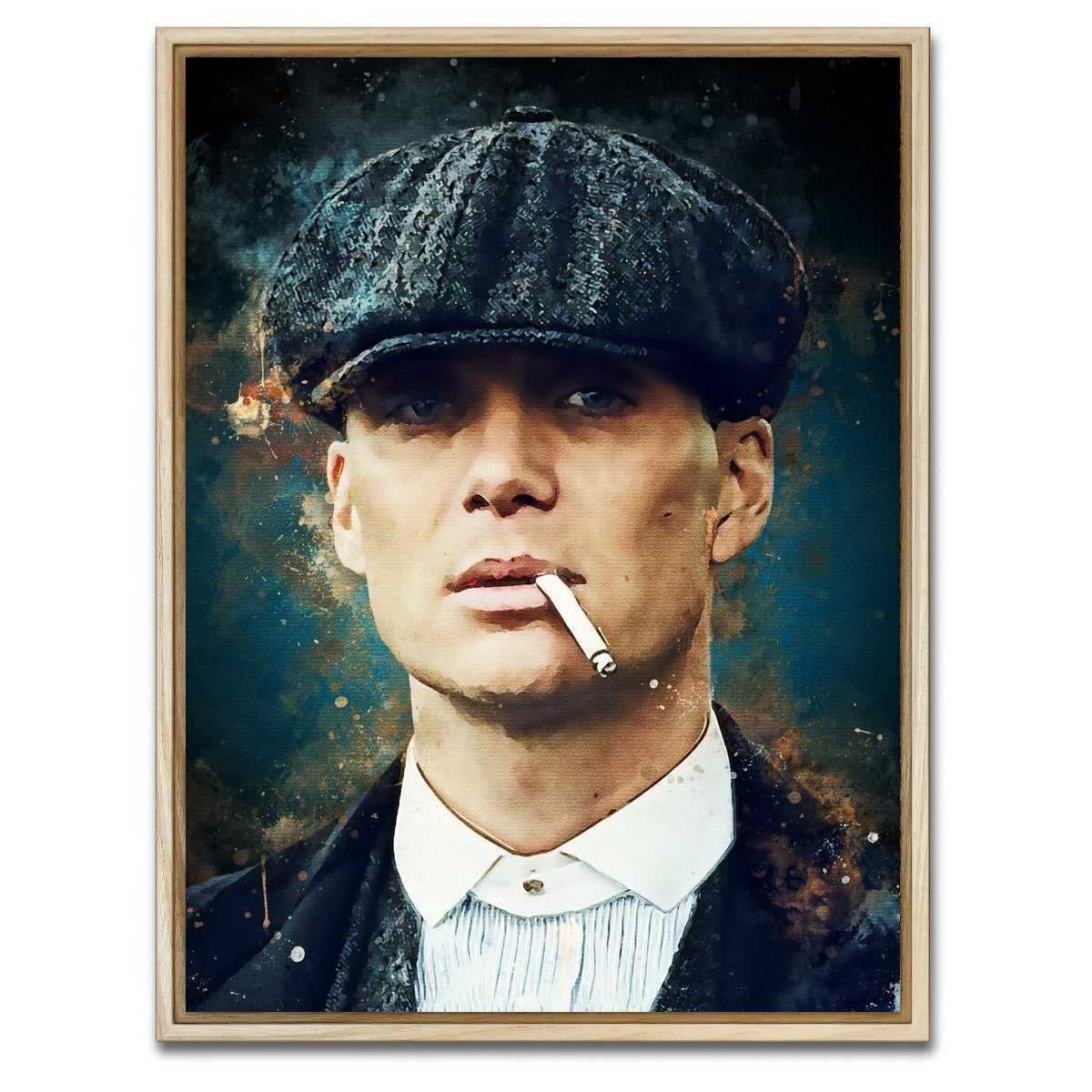 AUTO-MOCKUP WHITE | Tom Shelby | 1 Piece | Natural Framed Canvas | group=3x4